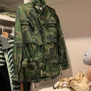Free People Seize the Day Camo Jacket